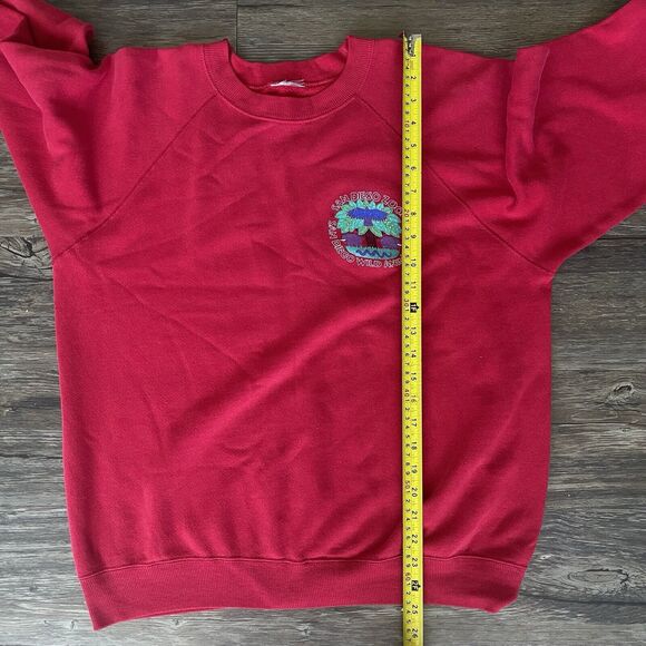 Vtg San Diego Zoo Wild Animal Park Crewneck Sweatshirt Front Back Logo Men M EUC - Picture 6 of 8